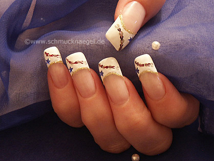  Instrucci�n para decorar las u�as Nail Art Motivo 022