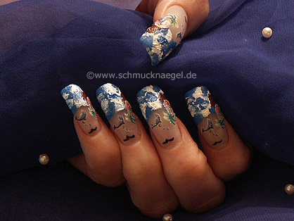  Fingernagel Dekoration Anleitung Nailart Motiv 058