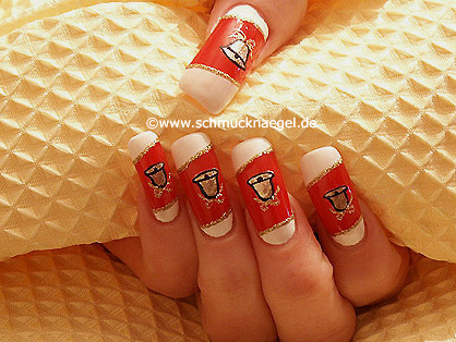 Christmas bell for fingernails - Christmas motive 4 - Nail art motive 092
