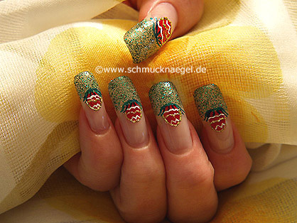  Easter egg as nail art motive - Easter motive 1: Nail art motive 109