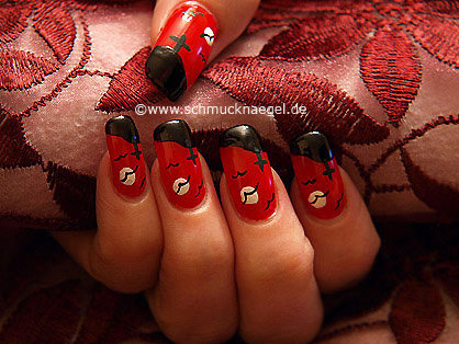  Halloween cementerio motivo para decoraci�n de u�as