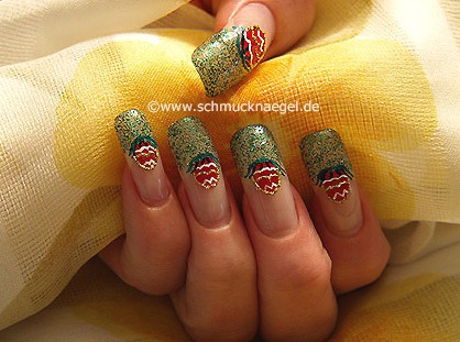 Easter egg as nail art motif