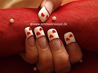 Valentine's Day motif with colour gel