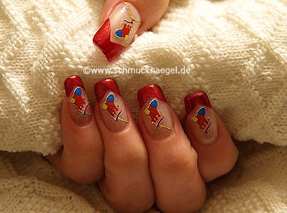 Saint Nicholas sock as Christmas motif