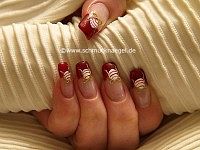 Christmas ball as fingernail decoration