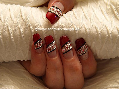 Encaje para uñas y piedras strass