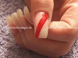 Nagellack in der Farbe rot