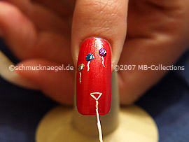 Nailart Liner in der Farbe weiß