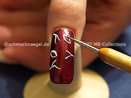 Nailart Bouillons in silber