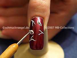 Nailart Bouillons in silber