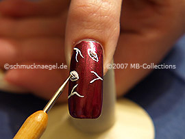Nailart Bouillons in silber