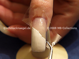Pinzette und durchsichtiges Klebeband