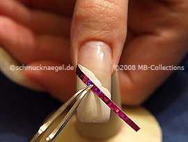 Hologramm-Folie und Pinzette