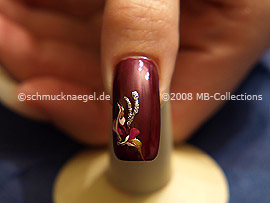 Nailart Liner in der Farbe silber-glitter