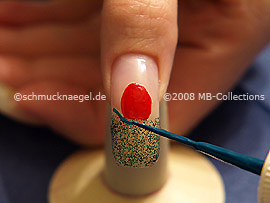 Nailart Liner in der Farbe dunkelgrün