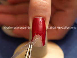 Pinzette und durchsichtiges Klebeband