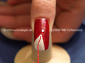 Nailart Liner in der Farbe rot
