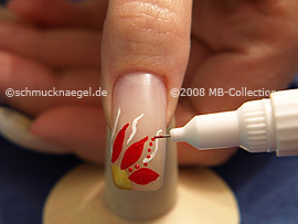 Nailart Pen in der Farbe rot