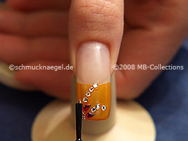 Der Klarlack schützt das Design