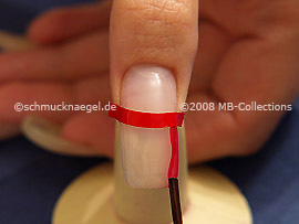 Nagellack in der Farbe rot