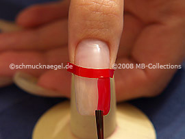 Nagellack in der Farbe rot