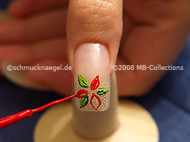 Nailart Liner in der Farbe rot