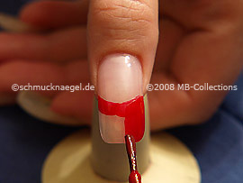Nagellack in der Farbe rot