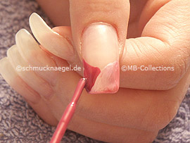 Nagellack in der Farbe lavendel