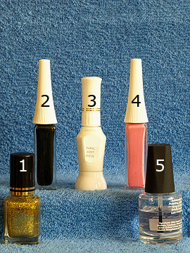 Produkte für die Dekoration der Fingernägel mit Nailart Liner  - Nagellack, Nailart Liner, Nailart Pen, Klarlack