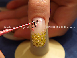Nailart Liner in der Farbe weiß