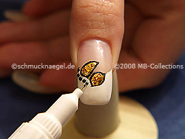 Nailart Pen in der Farbe schwarz
