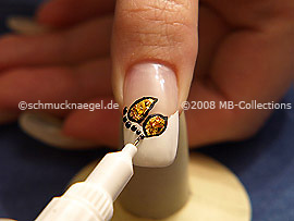 Nailart Pen in der Farbe schwarz