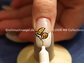 Nailart Pen in der Farbe schwarz