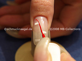 Nailart Liner in der Farbe rot