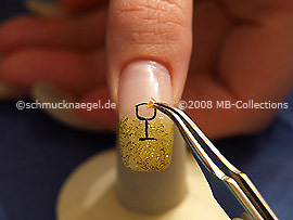 Fimo-Früchte und die Pinzette