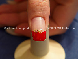 Nailart Liner in der Farbe gold-glitter