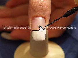 Nailart Liner in der Farbe schwarz