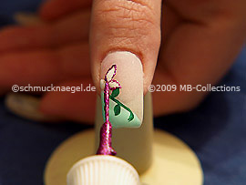 Nailart Liner in der Farbe pink-glitter