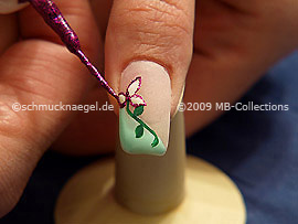 Nailart Liner in der Farbe pink-glitter