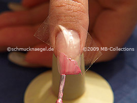 Nagellack in der Farbe rosa