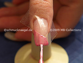 Nagellack in der Farbe rosa