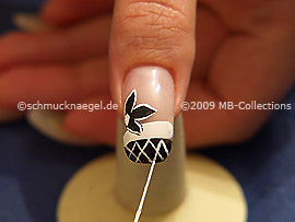 Nailart Liner in der Farbe weiß