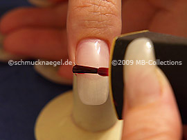 Nagellack in der Farbe rot