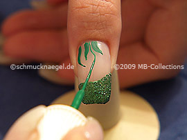 Nailart Liner in der Farbe grün