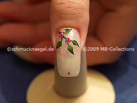 Nailart Liner in der Farbe rot-glitter