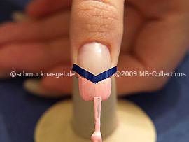 Nagellack in der Farbe rosa