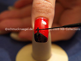 Nailart Liner in der Farbe schwarz