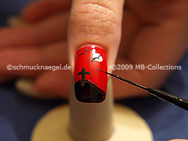 Nailart Liner in der Farbe schwarz