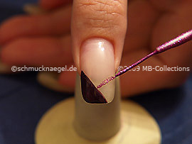 Nailart Liner in der Farbe pink-glitter