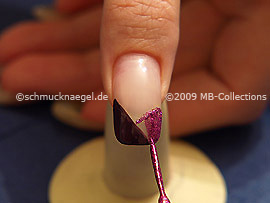 Nailart Liner in der Farbe pink-glitter